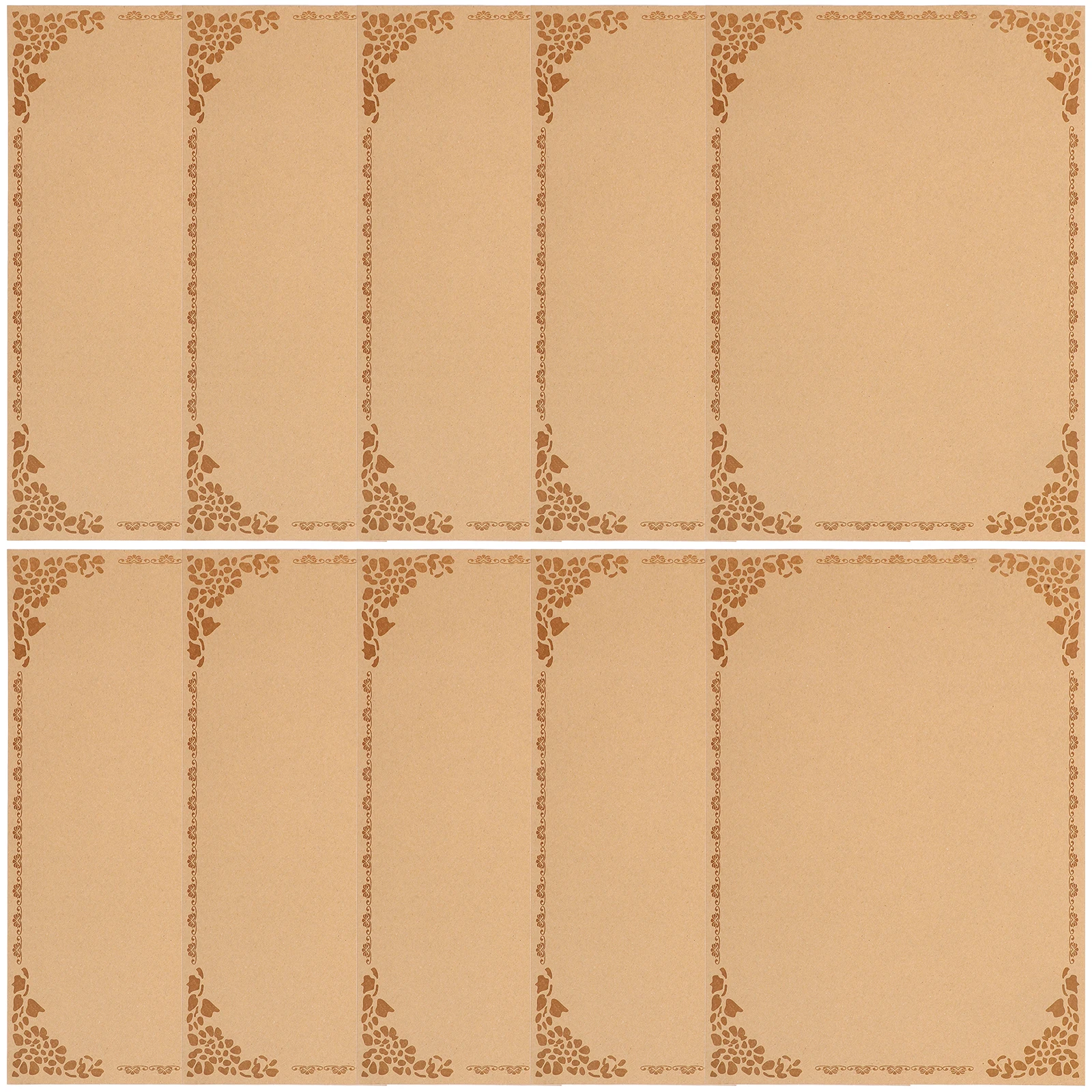 10 Pcs Honor Certificate Paper Blank Diploma Graduate Printing Writable Award Certificates Card Stock