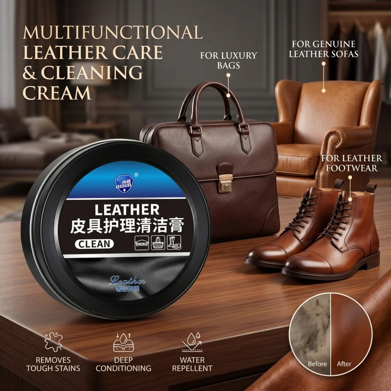 

260g Leather Furniture Care Products Leather Cleaner Leather Bag & Sofa Maintenance Leather Paste Car Leather Anti-aging Cleaner