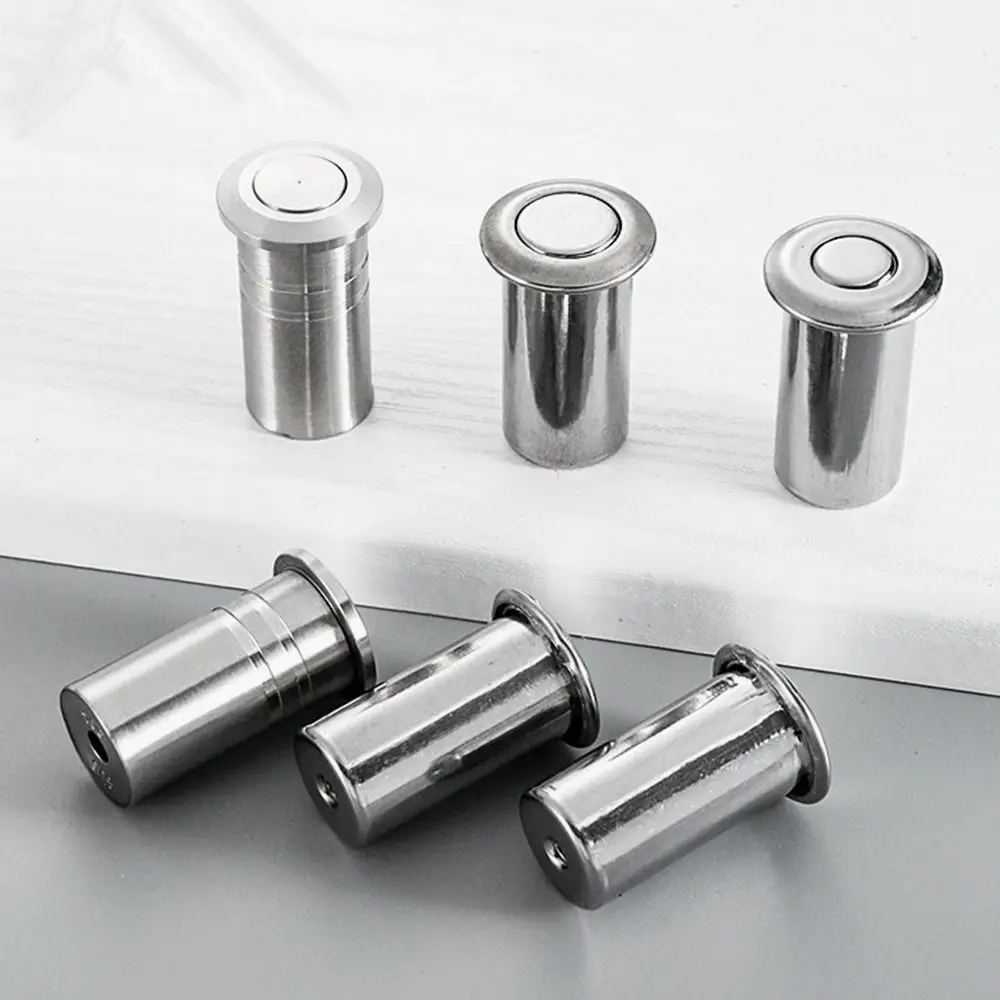 Durable Dust-proof Door Bolt Cover with Accessories Stainless Steel Latch Cover Invisible Hardware Door Latch Protection Door
