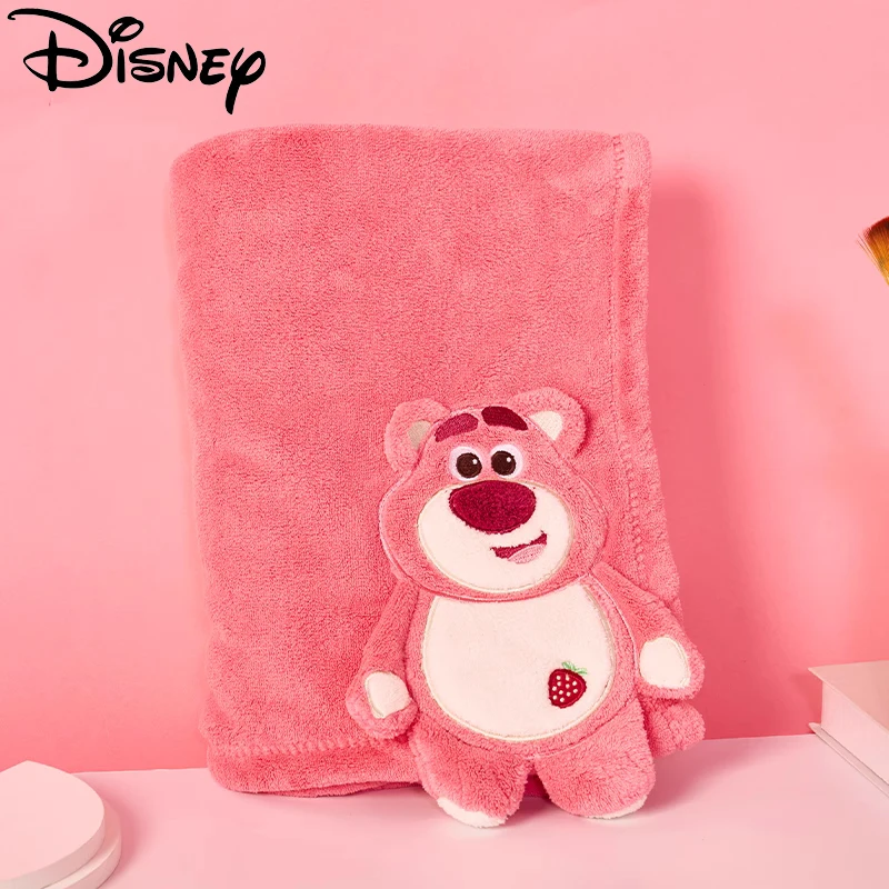 Disney's New Strawberry Bear Doll Quick-drying Bath Towel Absorbent Baby Blanket Cloak Nap Blanket Shawl Christmas Gift