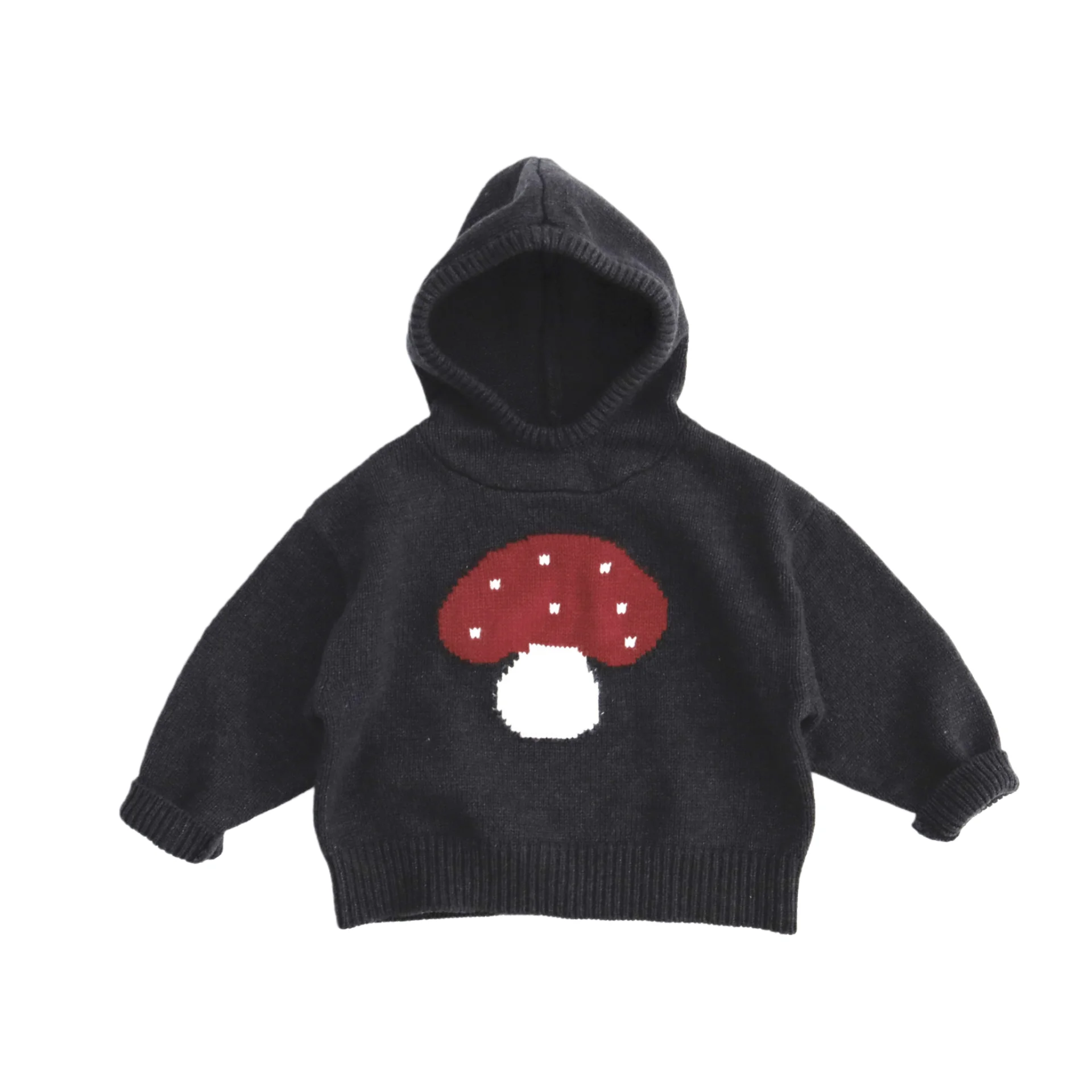 autumn-children-hooded-sweaters-cotton-knitted-jacquard-pullover-coat-cute-mushroom-pattern-kids-boy-girl-clothing-for-casual