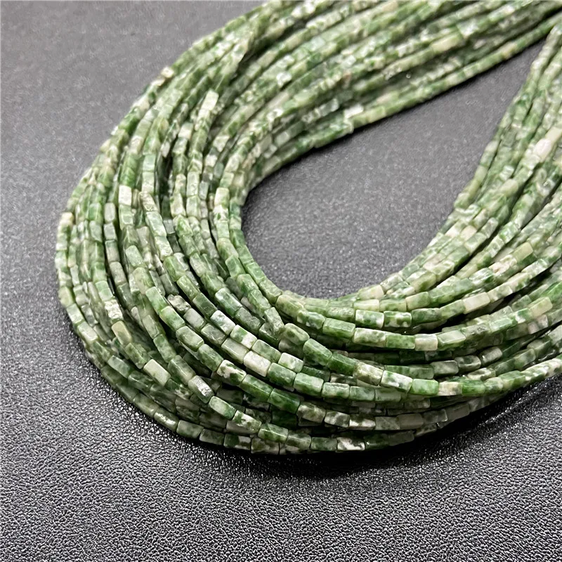 Natural Stone Rectangle Cube Beads for DIY Accessories