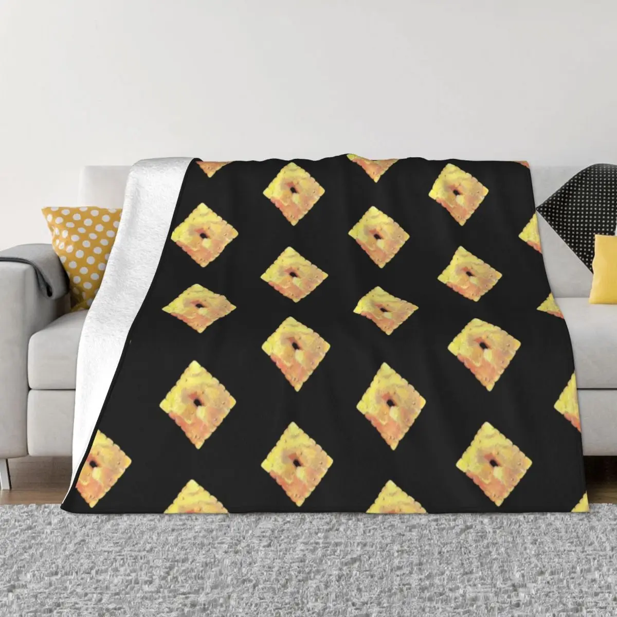 Cheez it Throw Blanket Travel Blanket Blanket Fluffy Shaggy Blanket