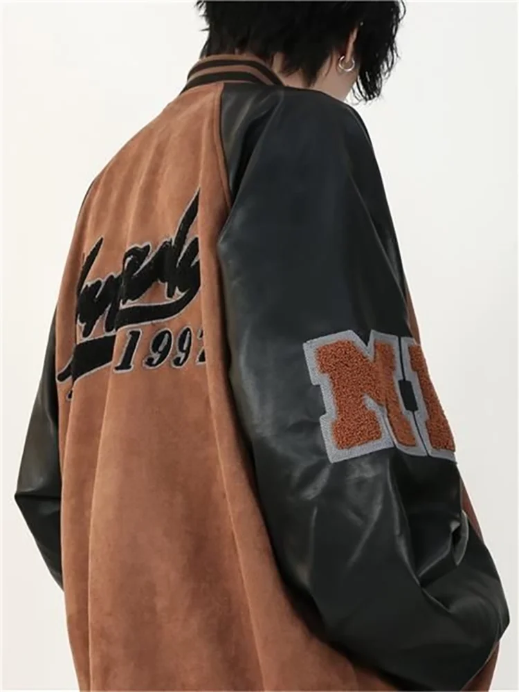 2023 New Woman clothing jacket American retro Padding hip-hop Y2K Women thin baseball clothing street racing jackets for men