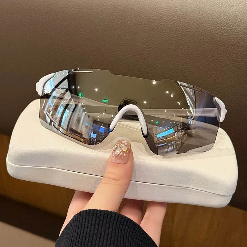 

2026 high-end riding glasses, men's and women's large frame UV resistant sunglasses, sun protection goggles