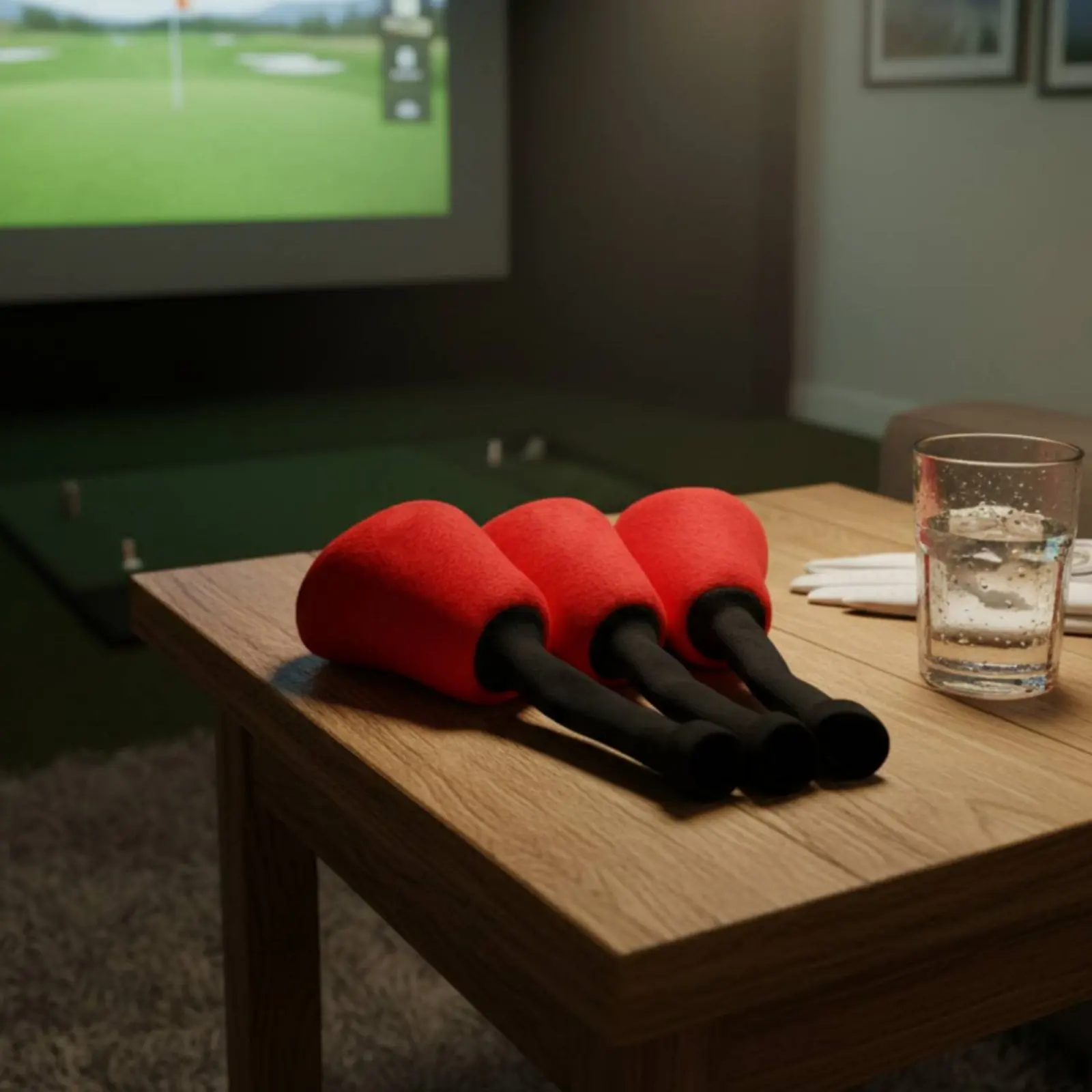 

3 Pieces Sport Wood Headcover Set Long-Lasting Driver Long-Distance Wood Protectors Numbered Club Head Protectors Lightweight