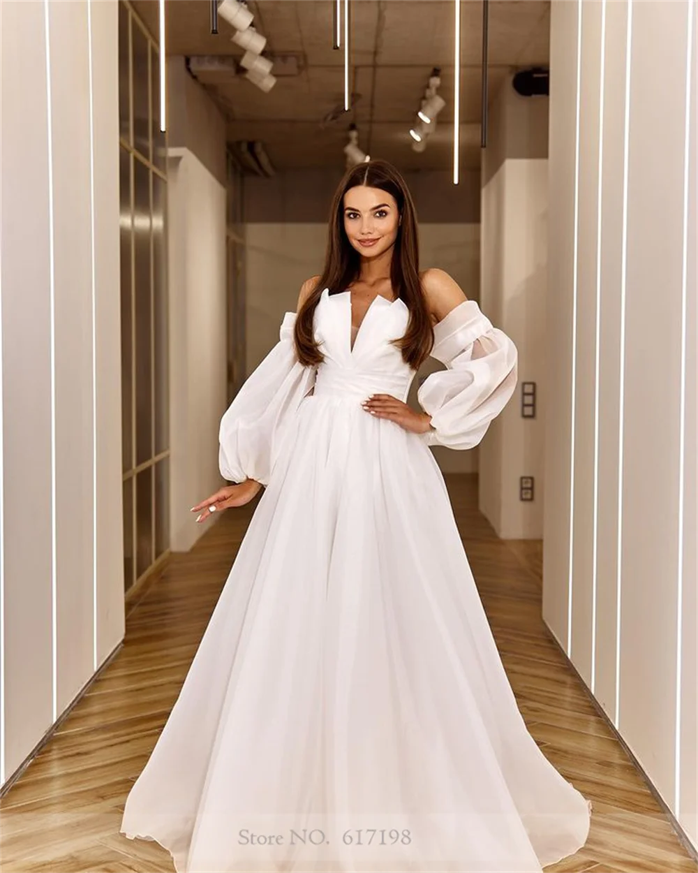 Robe de mariée en mousseline de soie à col bateau classique, robe A-ligne, cour, mariage, tout ce qui est pour les patients, manches parfaites, éducatif