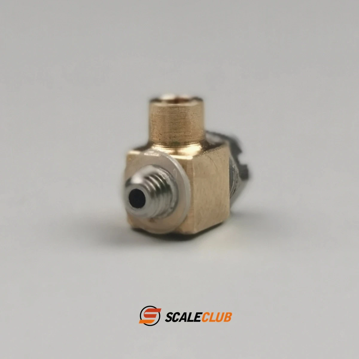 Scaleclub Model Hydraulic Nozzle 2.5mm Copper Tube Welding Turn 3mm Male Head For Tamiya Lesu For Scania Man Volvo Parts