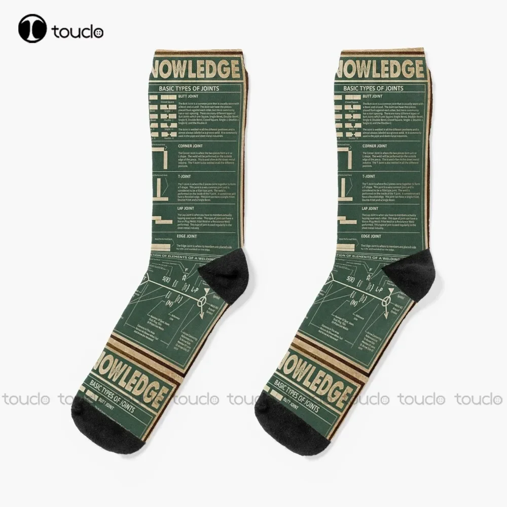 

Welder Knowledge Socks Christmas Socks Unisex Adult Teen Youth Socks Personalized Custom 360° Digital Print Hd High Quality