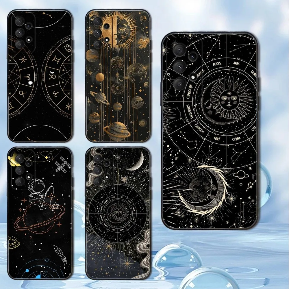 

Witches Moon Tarot Phone Case For Samsung Galaxy A13,A21s,A22,A31,A32,A52,A53,A71,A80,A91 Soft Black Cover