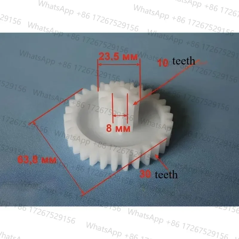 Gear for meat grinder 64/24 mm, 30/10 teeth. For Polaris, Moulinex, Lumme, Dexp, Vitek, Marta