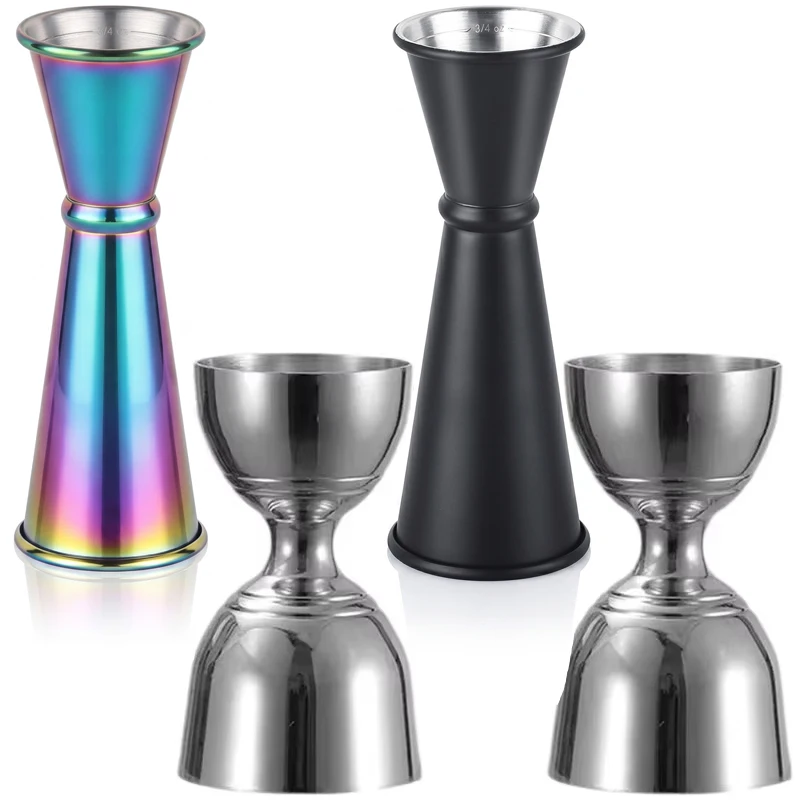 30/60ml Cocktail Bar Stainless Steel Jigger Double Spirit Measuring Cup For Home Bar Party Club Accessories Barware Tools 180ml