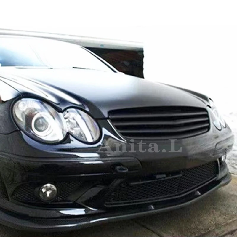 For Mercedes Benz CLK W209 2 Doot Coupe Racing Grille 2003--2009 Front Bumper Cover Refitting Grill Accessories Body Kit Styling