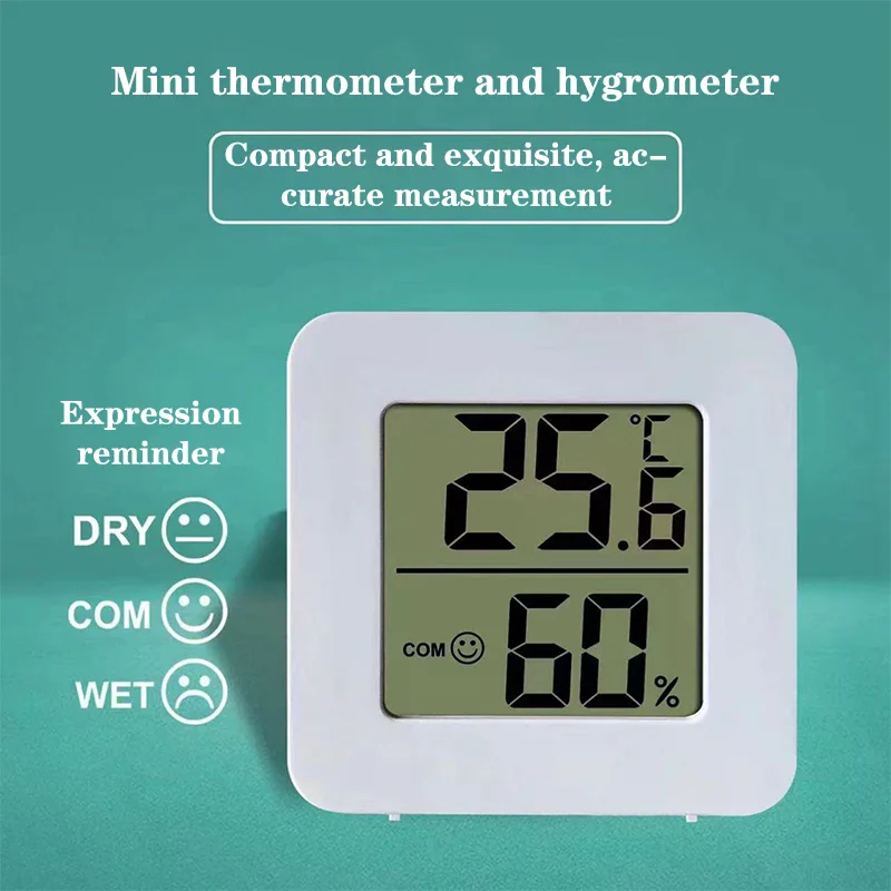 Household Precision Mini Indoor LCD Digital Temperature Room Hygrometer Gauge Sensor Humidity Meter