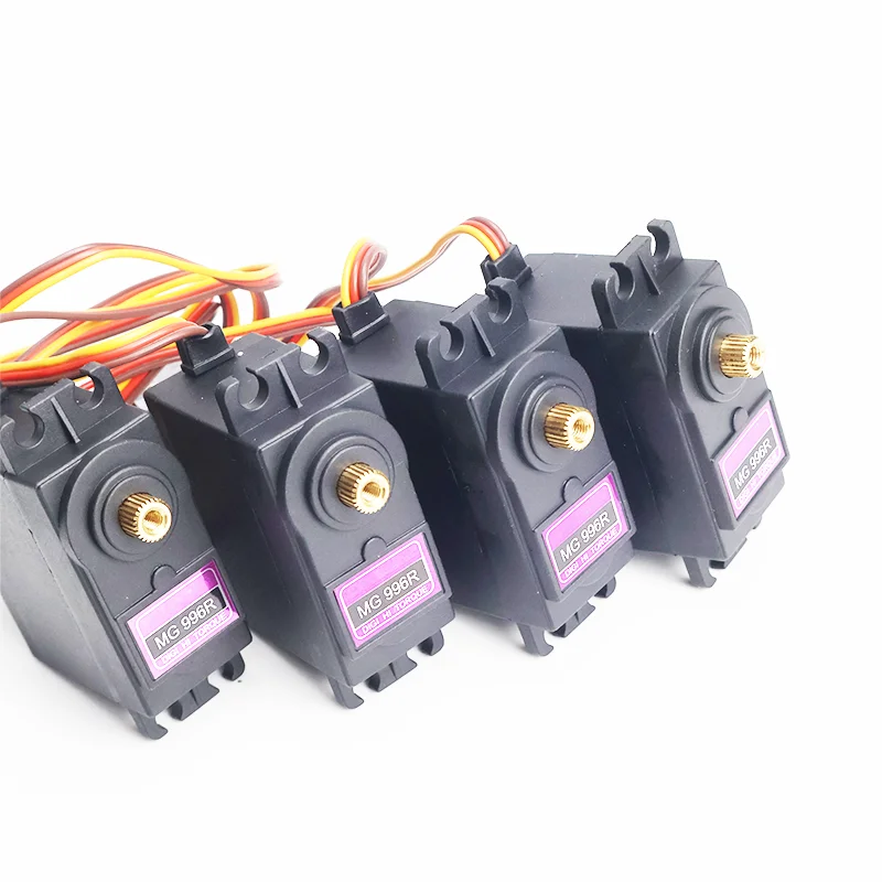 MG996R 4Pcs High Torque Metal Gear Servo Digital Servo for Futaba JR 1/8 1/10 RC Boat RC Car Helicopter Robot Manipulator Expand