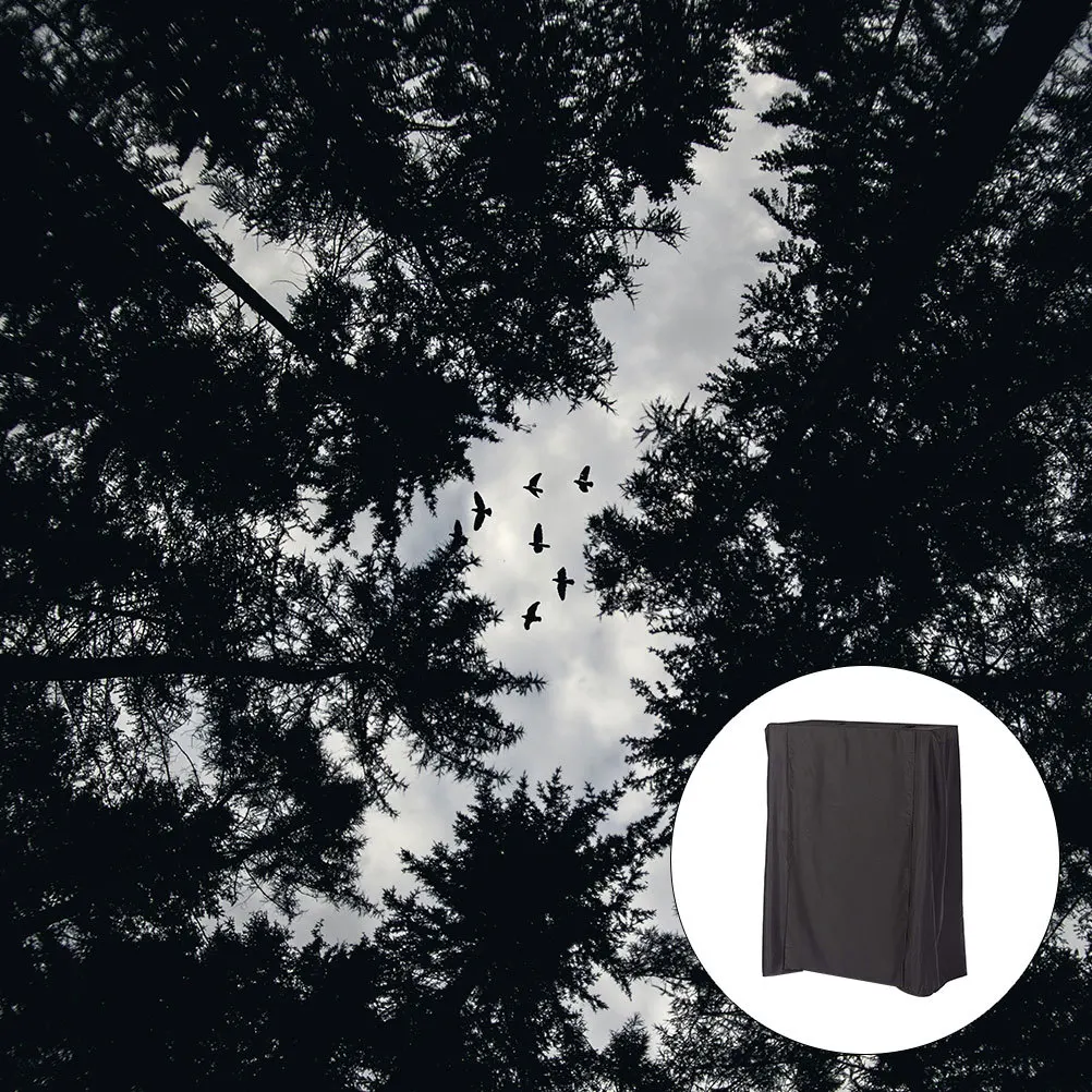 

1pc Birdcage Cover Waterproof Dust-Proof Protective Shield For Parrot Cage Easy Clean Foldable Pet Cage Cover Black