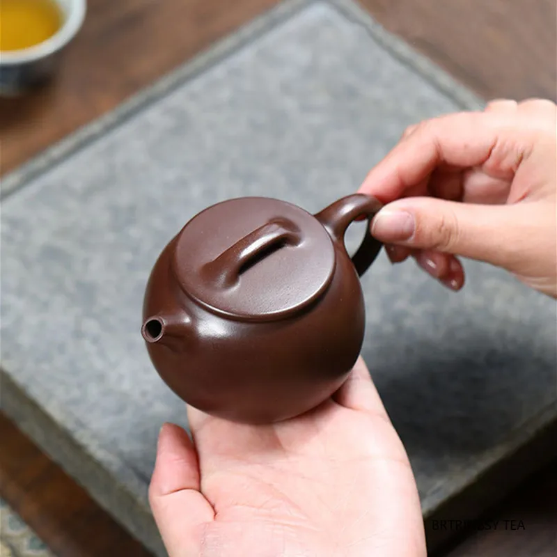 

Tradition Yixing Purple Clay Teapot Beauty Tea Infuse Kettle Household Handmade Tea Pot Chinese Zisha Teaware Tea Set 150ml