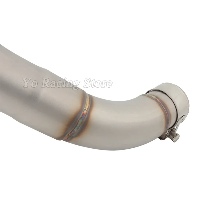 ลื่นบนรถจักรยานยนต์ไอเสีย Escape ดัดแปลงกลาง Link ท่อ Moto Muffler DB Killer สําหรับ Yamaha R25 R3 MT-25 MT-03 YZF-25 YZF-03