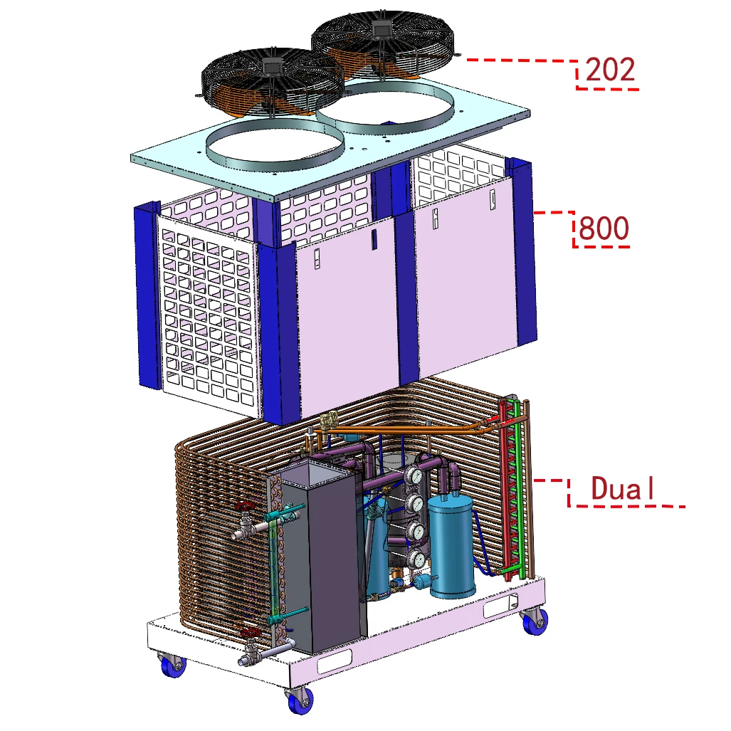 BOWA SOLUTION-compresor alternativo hermético 5HP, se utiliza en diferentes reactor, trampas frías u otros equipos de laboratorio