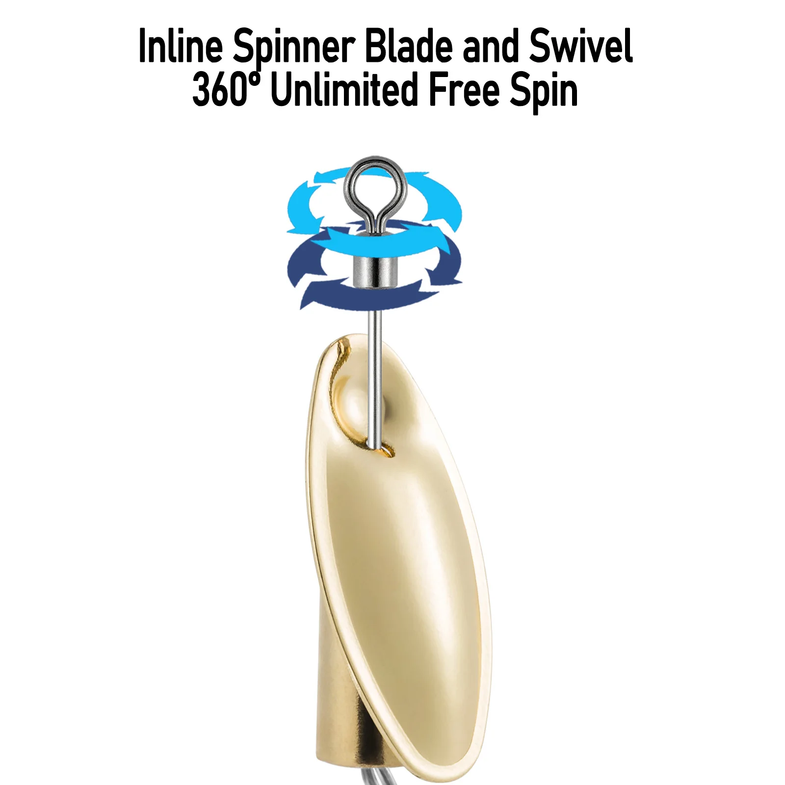 3 stücke Angeln Inline Spinner Forelle Spinner 3,5g 7,5g Spinnerbait Angeln Locken Metall Spinner Löffel Crappie Lachs Bluegill wobbler – Detail 15