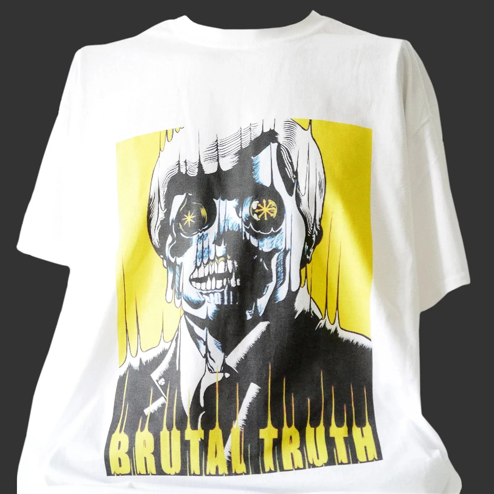 BRUTAL TRUTH ROCK Band T Shirt WHite Size S-5XL Cotton