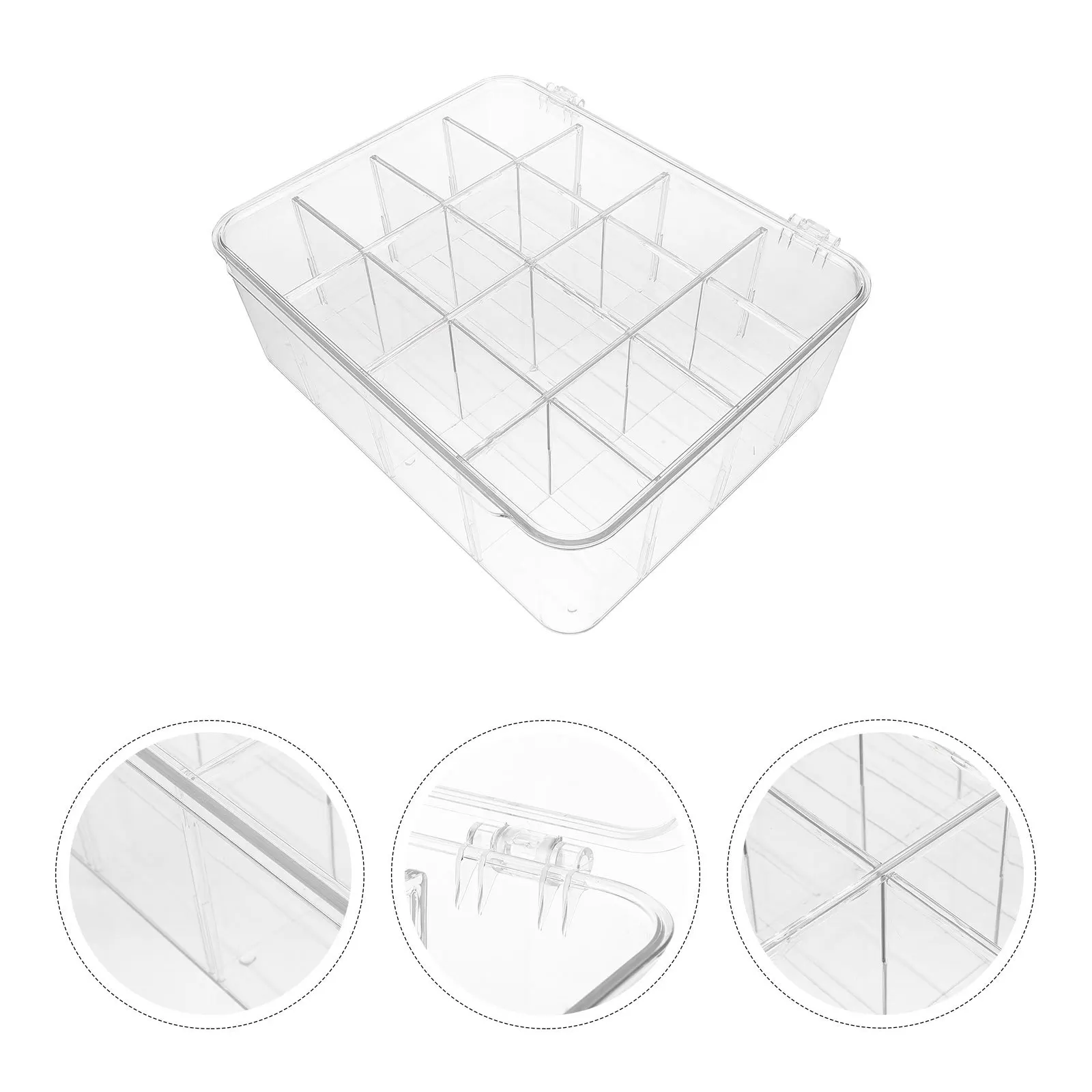 

Коробка для хранения чайных пакетиков с прозрачной крышкой, пластиковый органайзер большой емкости для герметичного держателя чайного пакетика