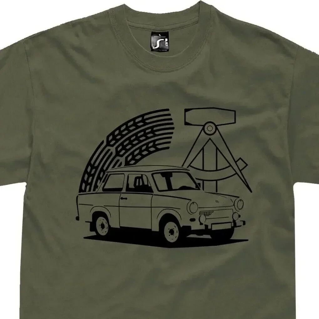 TRABANT-DDRドイツの公証人のクラシックカーTシャツ、601、sから5xl