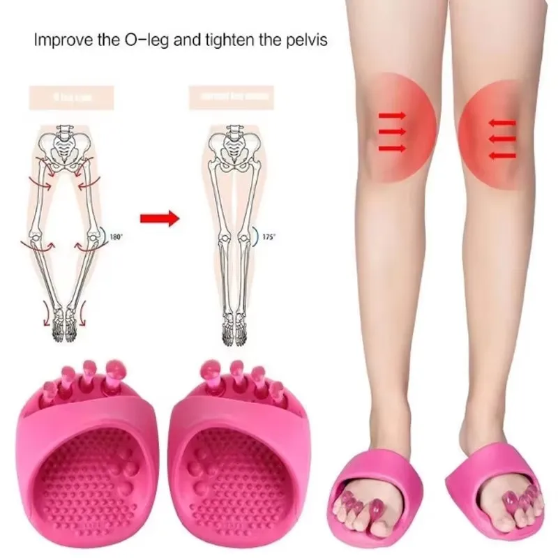 1Pair Foot Arch Trainer Anti-Slip Massager Toe Muscle Relaxing Thumb Valgus Corrector Suitable for O-shaped Leg & Fitness Person