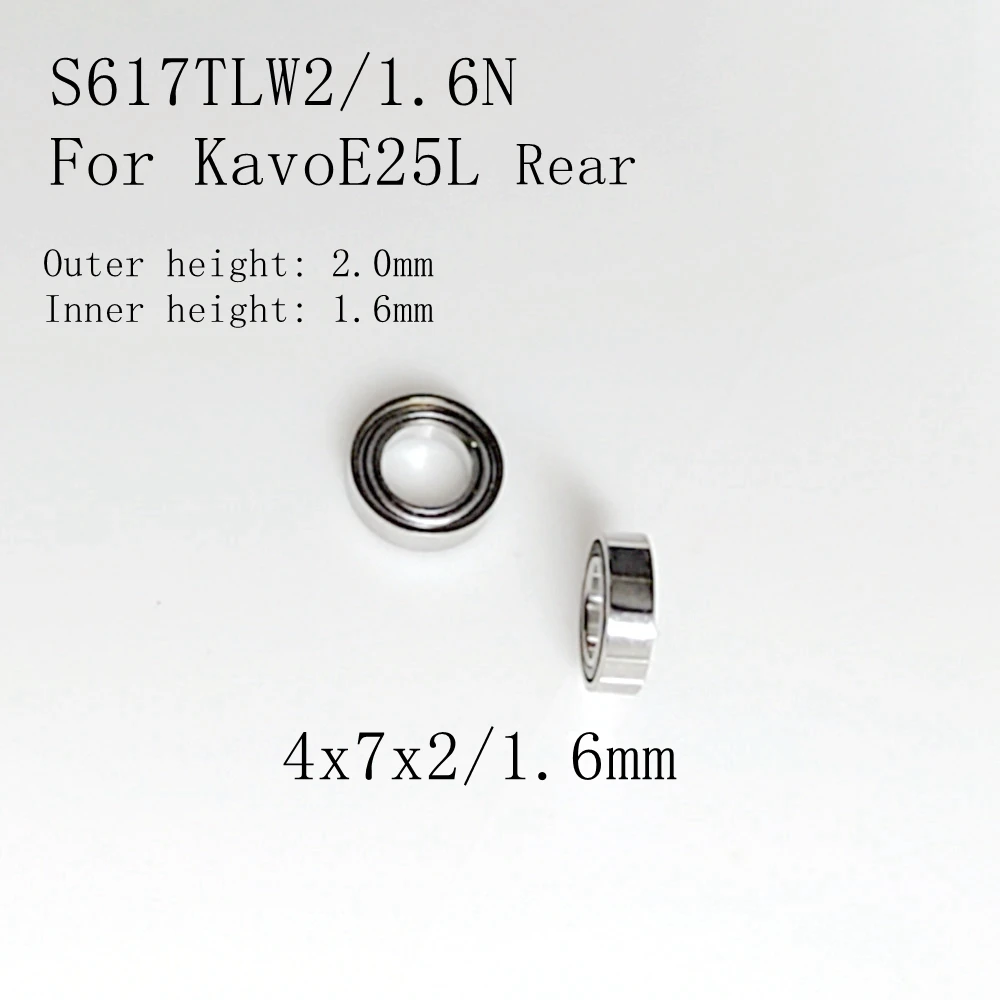 10pcs High Speed Bearings SR74TLN 4x7x2mm SR2-5TLZWN 3.175x7.938x3.571mm SFFR144TLGZWN For NSK, Bien Air, RC-95/RC-98 RM