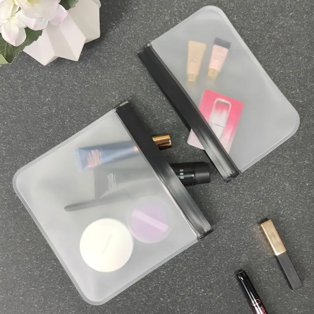 

Fashion Travel Female Bath Storage Zipper Makeup Organizer Sealing Bag Transparent Cosmetic Bag Makeup Case Storage Bag