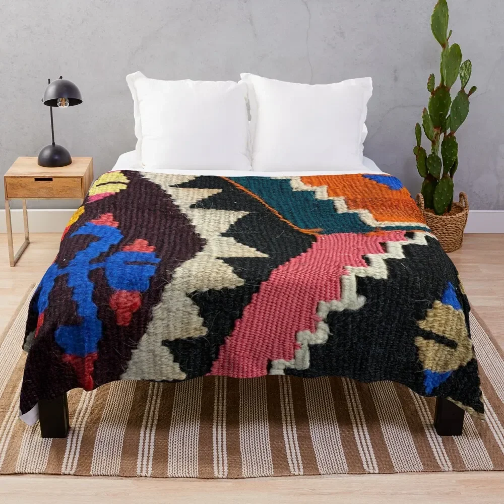 

Decorative Kilim, Navaho Weave, Woven Textile Throw Blanket Moving sofa bed Blankets