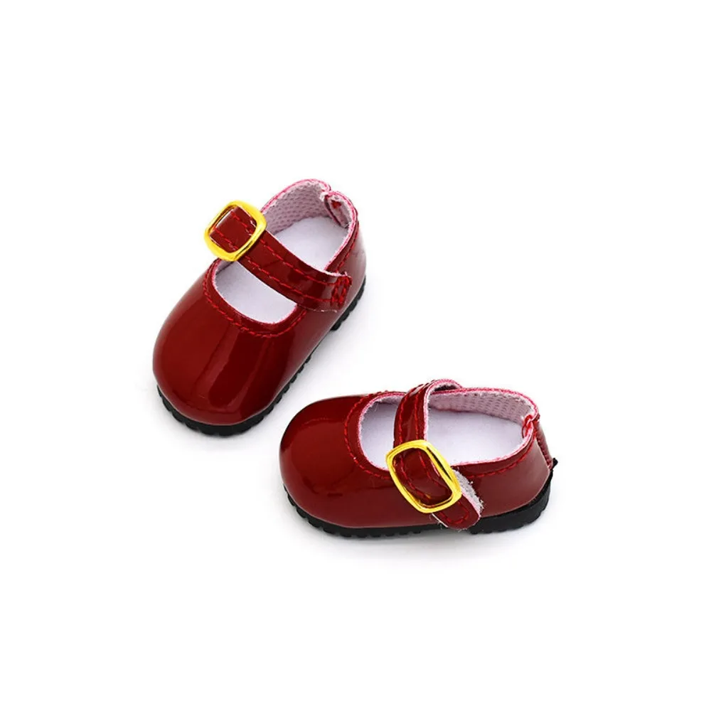 Mini Leather Dolls Shoes Children's Gifts Accessories DIY Dollhouse Supplies Dolls Feet Length for BJD Shoes Doll Dress Up