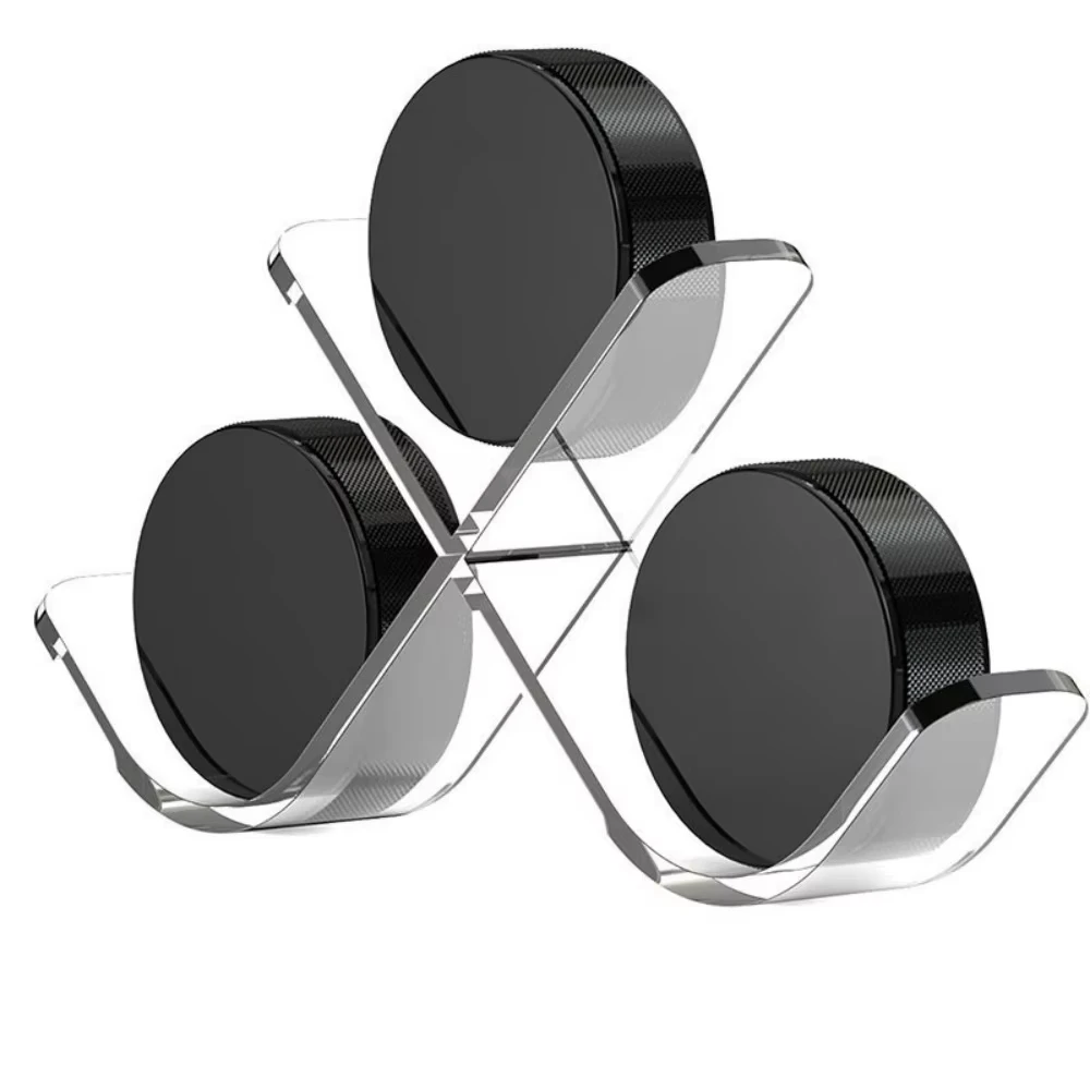 Clear Hockey Puck Display Case Acrylic Hockey Puck Display Stand Sports for 3 Pucks Hockey Puck Holder Storage Decoration Gift