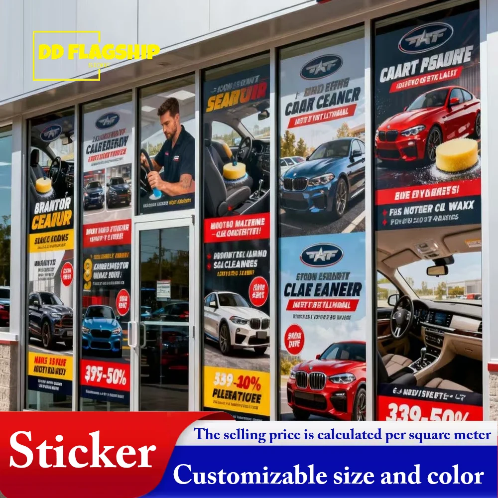 

DD Decorative Stickers Advertising Printing Image Print LOGO Custom Display Window One-way hole Privacy Film Glass
