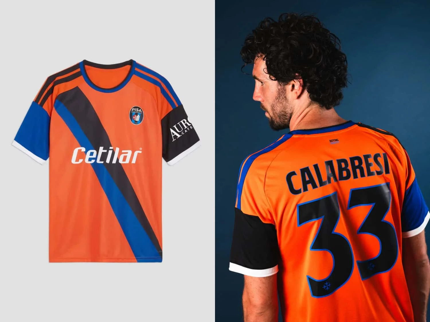 Atmungsaktives Fußballtrikot für Herren, Club of Pisa SC 26-27 Heimtrikot 2026, Sommer-Schnelltrocken-T-Shirt für Damen im Y2K-Stil – Detail 3