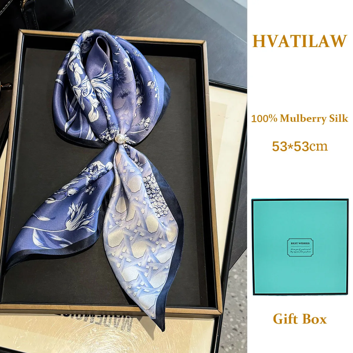 

New Spring Summer 100% Pure Silk Scarf Women Retro Print Square Scarves Mulberry Hijab Poncho Scarves Pashmina for Lady Bandana