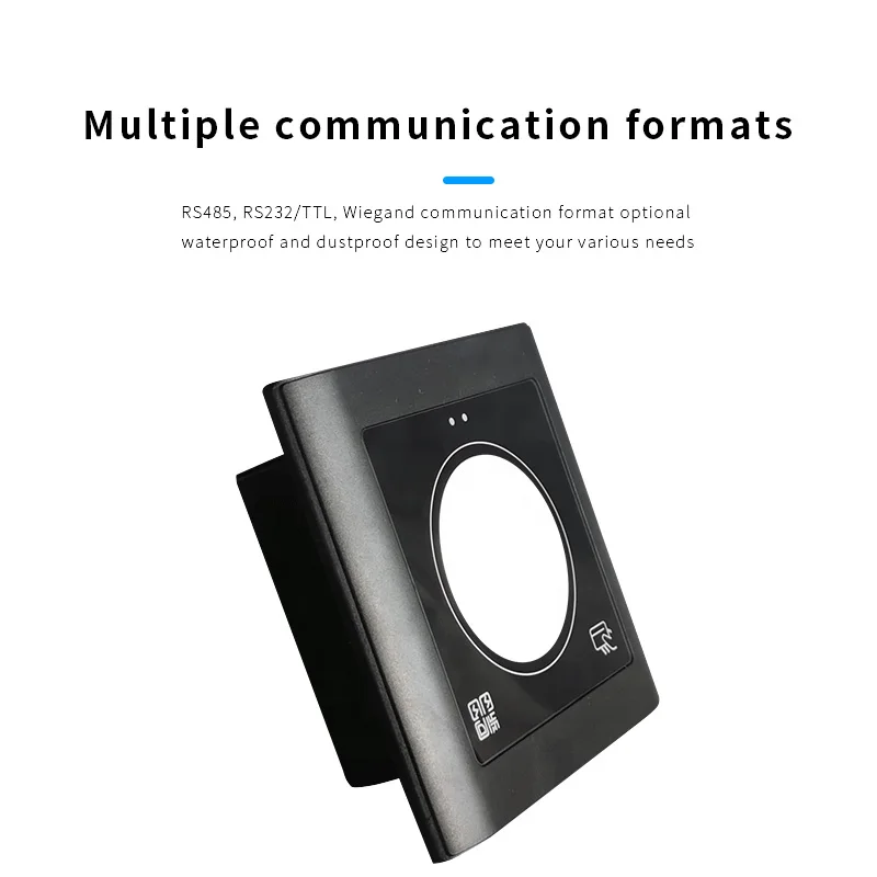2D HD Embedded Wiegand QR Code Scanner for Turnstile RS232 RS485 125Khz ID RFID Free Drive Access Control QR Code Card Reader - Image 4