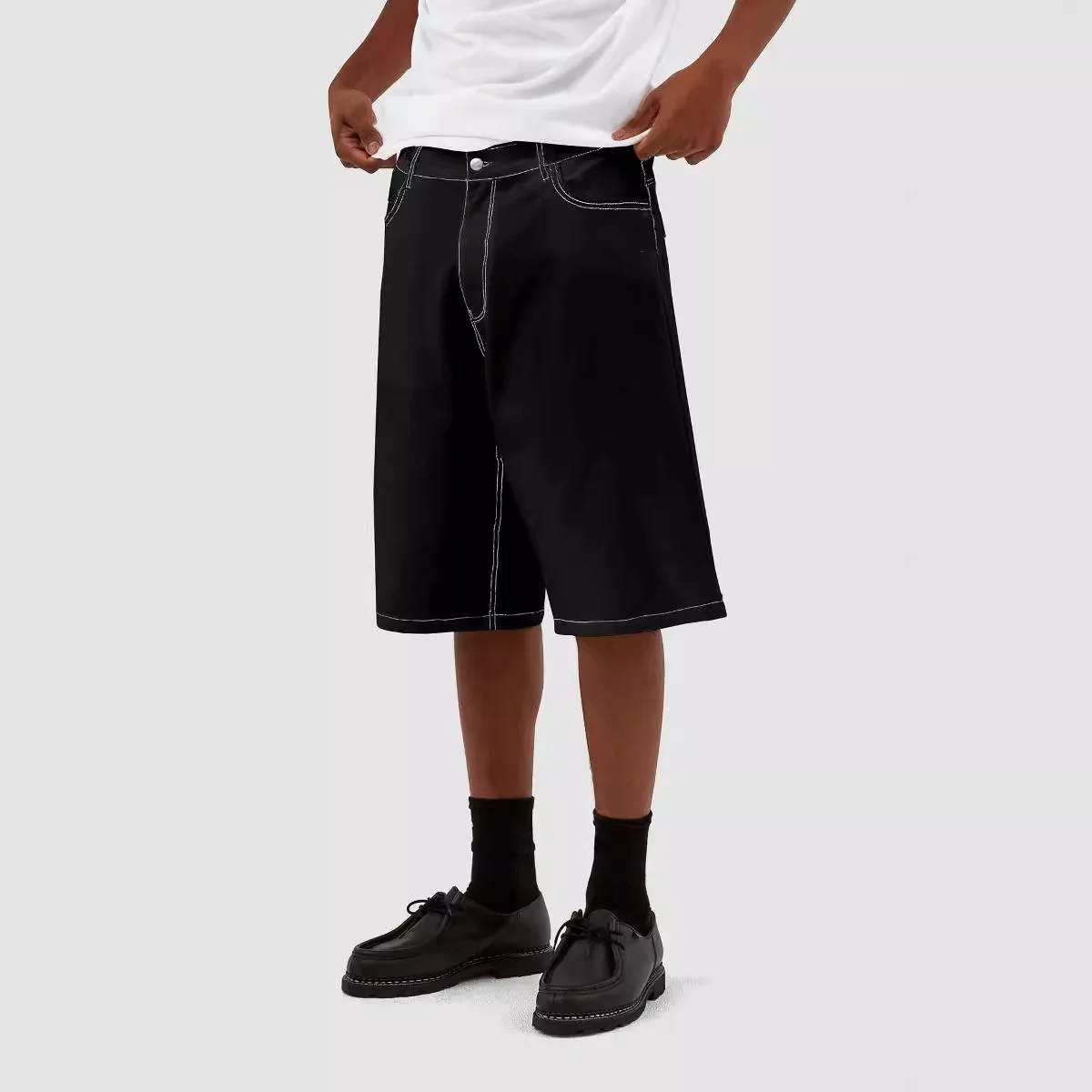 Cross-Border Exclusive Supply For From Europe America, New Men's Denim Mid-Length Shorts On Amazon And