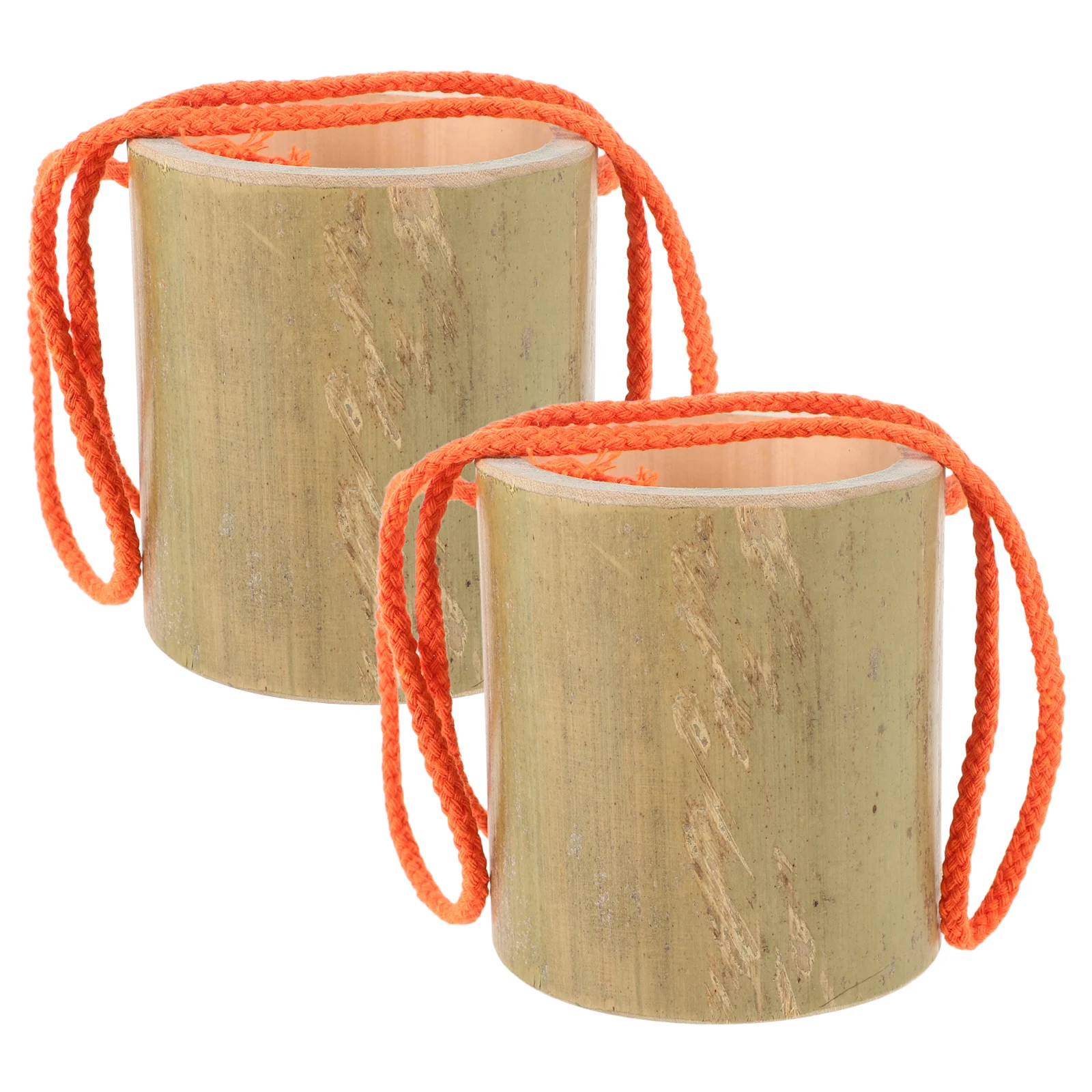 

2pcs Bamboo Stilts Balance Toy Kids Educational Walking Stilts for Adults Children Bamboo Bucket Toy