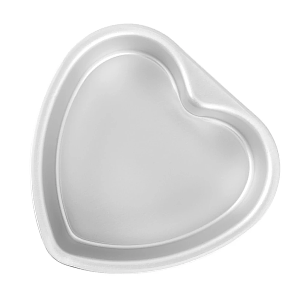 

Heart Shaped Cake Pan Aluminum Solid Bottom Mold for Baking Desserts Heart Molds Creative Design Nonstick Suitable