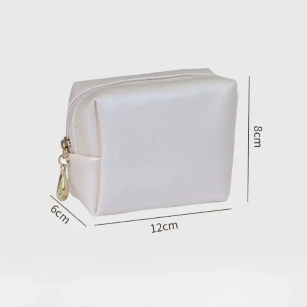 Mini borsa cosmetica borsa portaoggetti da esterno borsa per rossetto impermeabile cerniera bella portamonete da donna