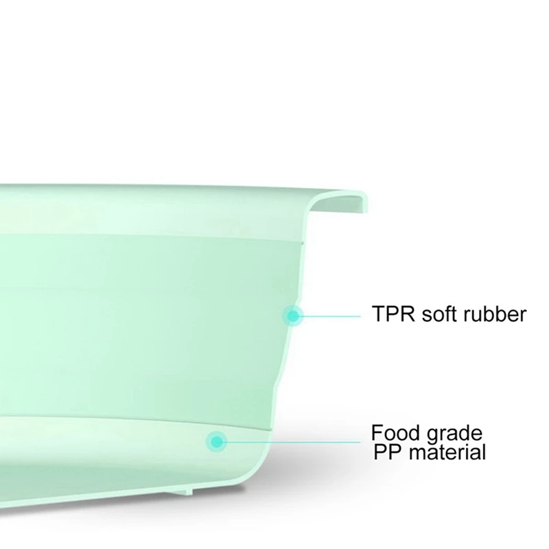 A93U-Foldable 휴대용 아기 목욕 욕조, 여행용 친환경 대야, 안전한 어린이 신생아, 두꺼운 접이식 워시 페이스 풋 바