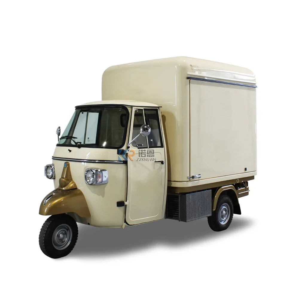 Electric Tricycle Three Wheels Vending Snack Food Cart Mobile Breakfast Snack Food Truck Trailer 3 Wheels