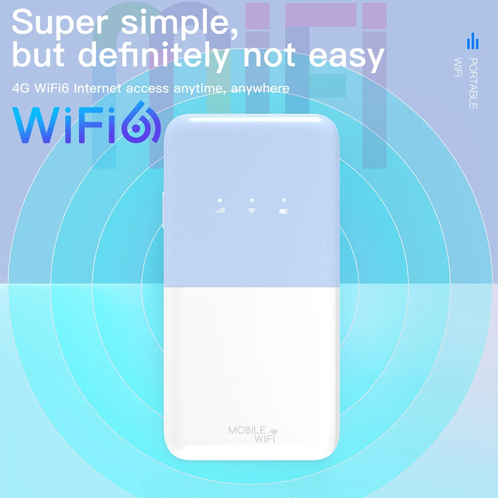 TIANJIE 4G LTE 라우터 한국버전 Wifi 6 유심 라우터 150Mbps 무선공유기170개국에서 동작하며 최대 32명의 사용자 접속을 지원합니다 포켓와이파이 （SK텔레콤, KT, LG U+의 SIM 카드를 지원합니다）