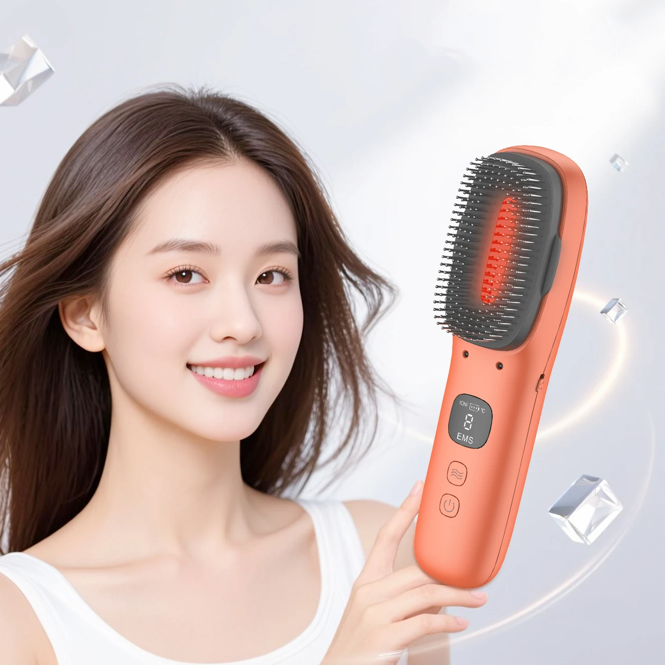 Handheld Electric Hair Growth Machine, Vibration Head Massager, Oil Applicator Brush, Hair Loss Treatment Device