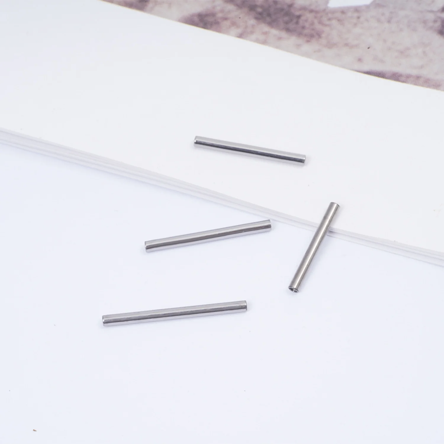 10PCS ASTM F136 Implant Grade Titanium 14G 16G Internally Threaded Barbell Shaft Jewelry Accessories