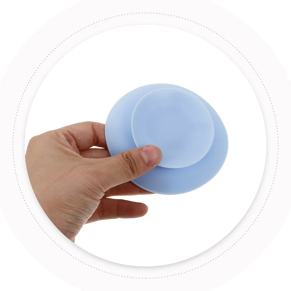 8Pcs Anti-Spill Silicone Suction Pads Double Sided Nonslip Plate Holder for Elderly Tableware Stability