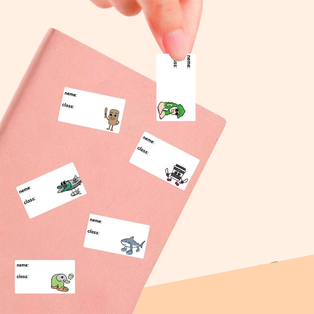 สติกเกอร์ติดของลายการ์ตูนสัตว์น่ารัก 320 ชิ้น/ม้วน สำหรับตกแต่งสมุดภาพ แล็ปท็อป โทรศัพท์มือถือ ของเด็ก