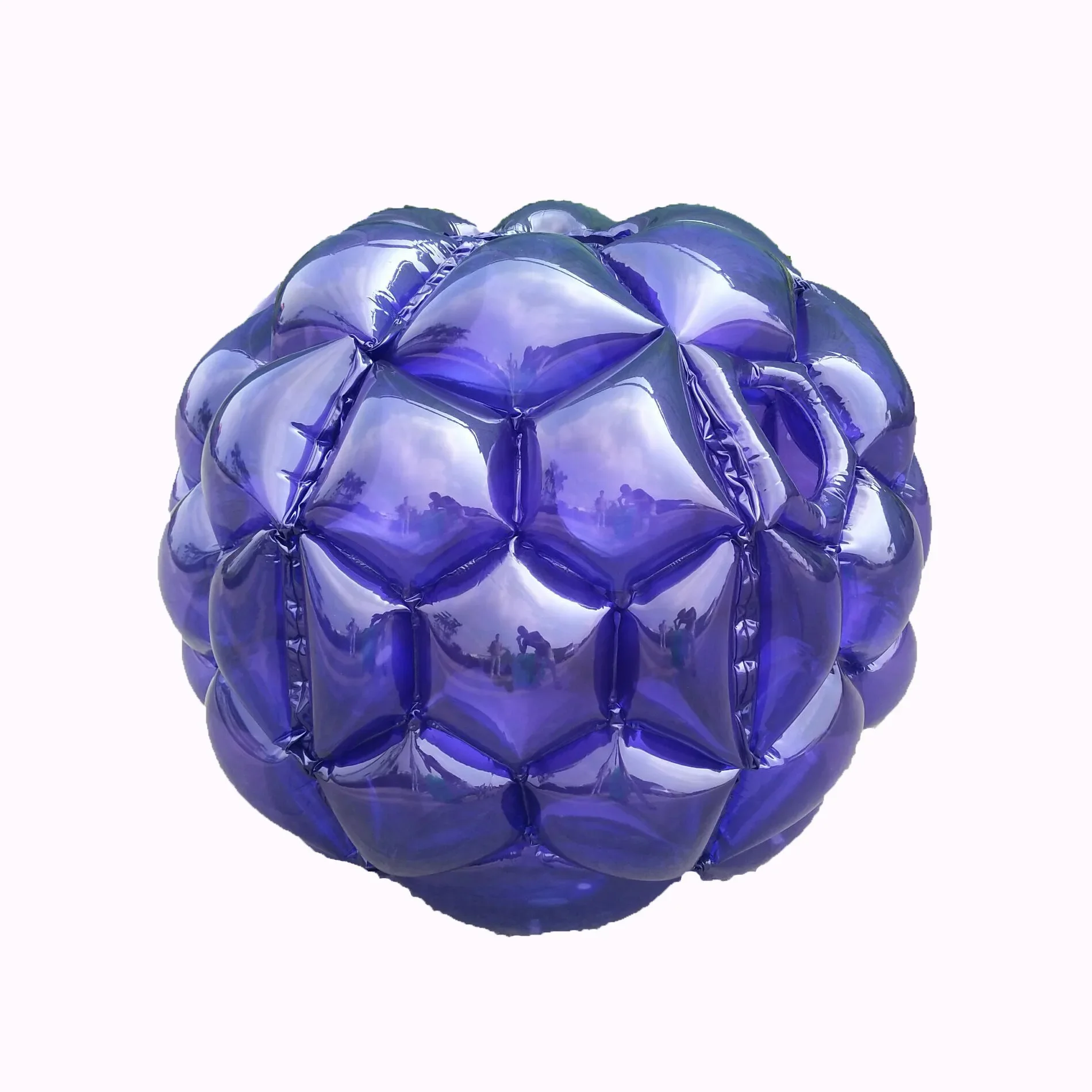 Boule à bulles gonflable pour enfants, PVC souple, bleu, rouge, jeu de plein air familial adulte, balle jouet de sport