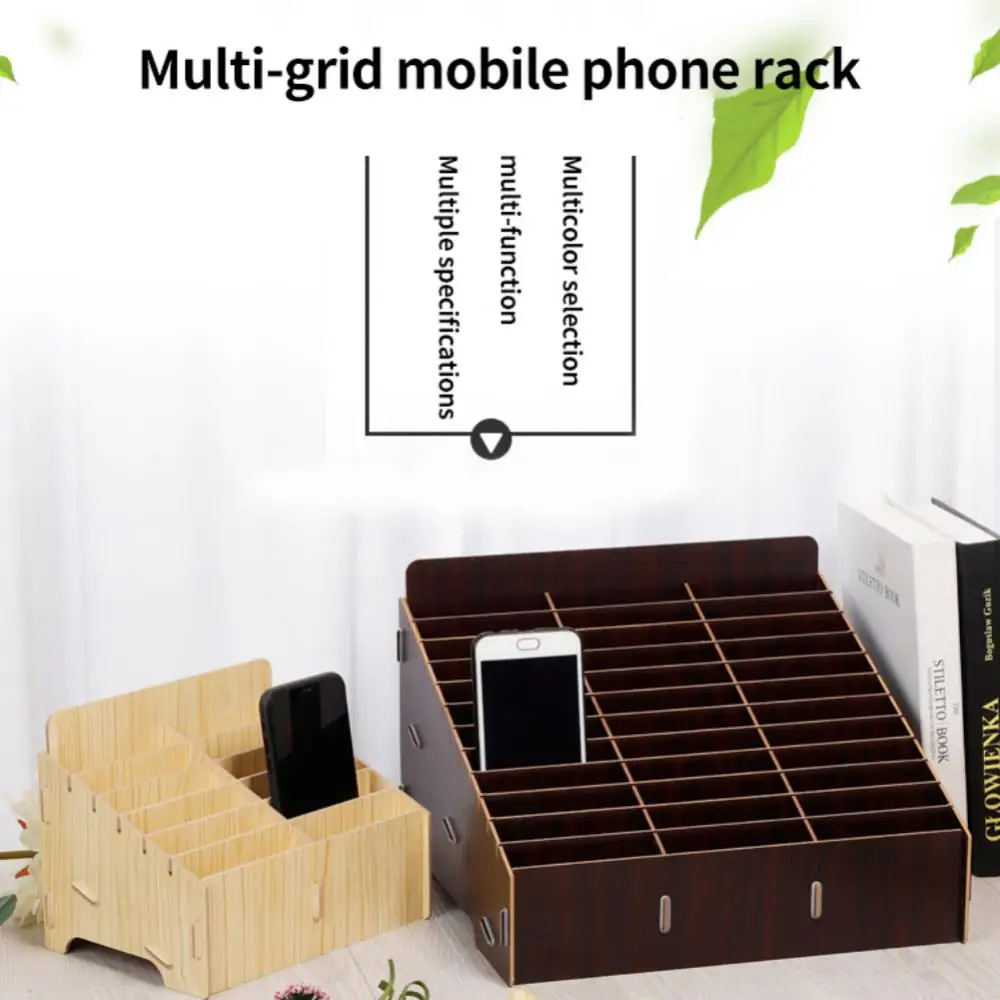 Desktop Organizer griglia in legno 12/14 griglia all'ingrosso per Office Home Classroom Classification Tool Box Multi-Grid Mobile Phone
